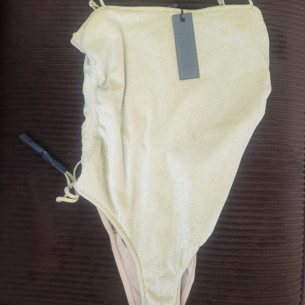 Triangl One Piece RILY Gold Bathing Suit